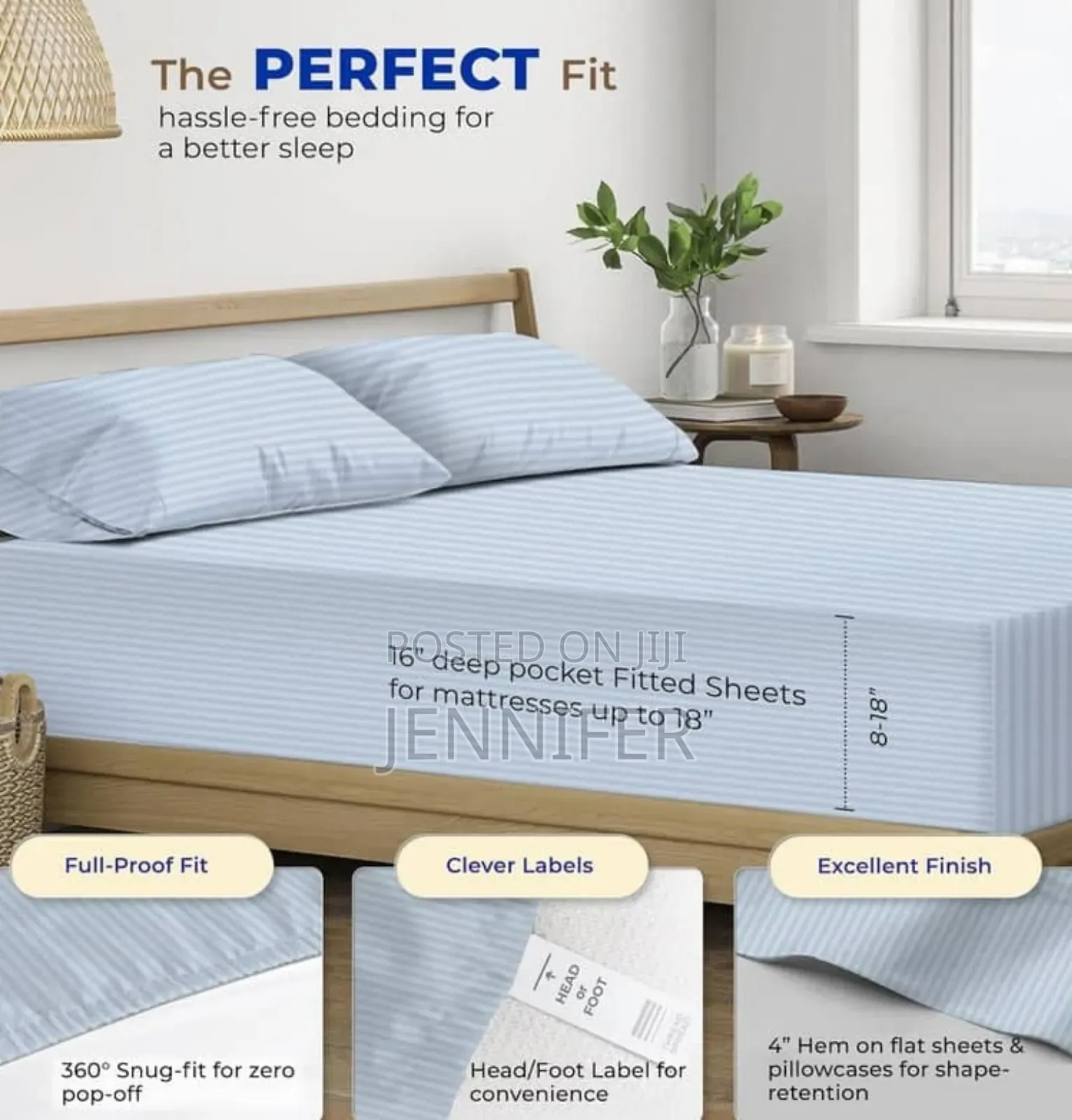 Hotel High Quality Egyptian King Size Cotton Stripe Bedsheet