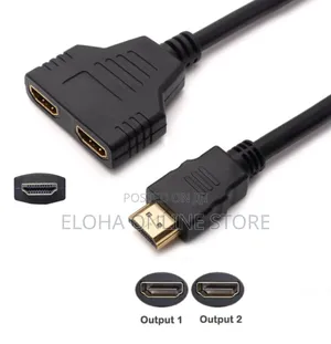 Hdmi Splitter Cable Brand New Black
