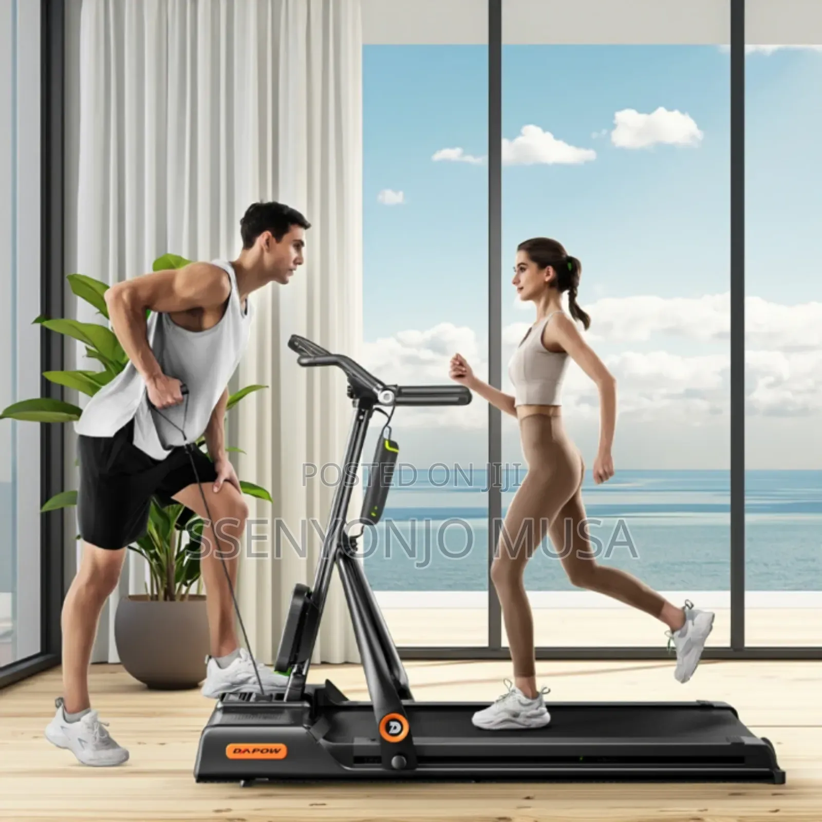 Portable 4-in-1 Multifunctional Fitness Home Treadmill