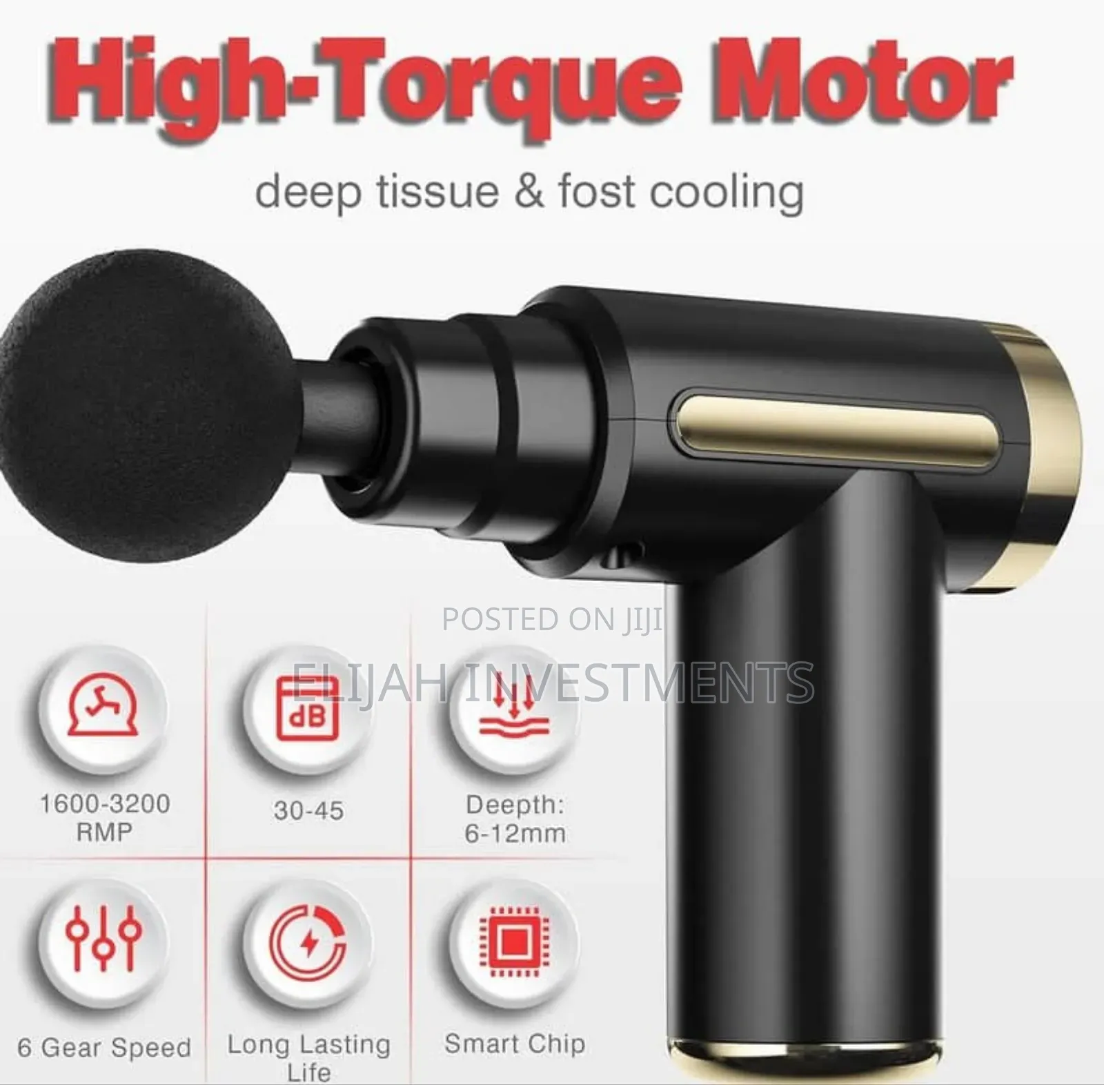 Massage Gun, 6-Speed Muscle Percussion Massager
