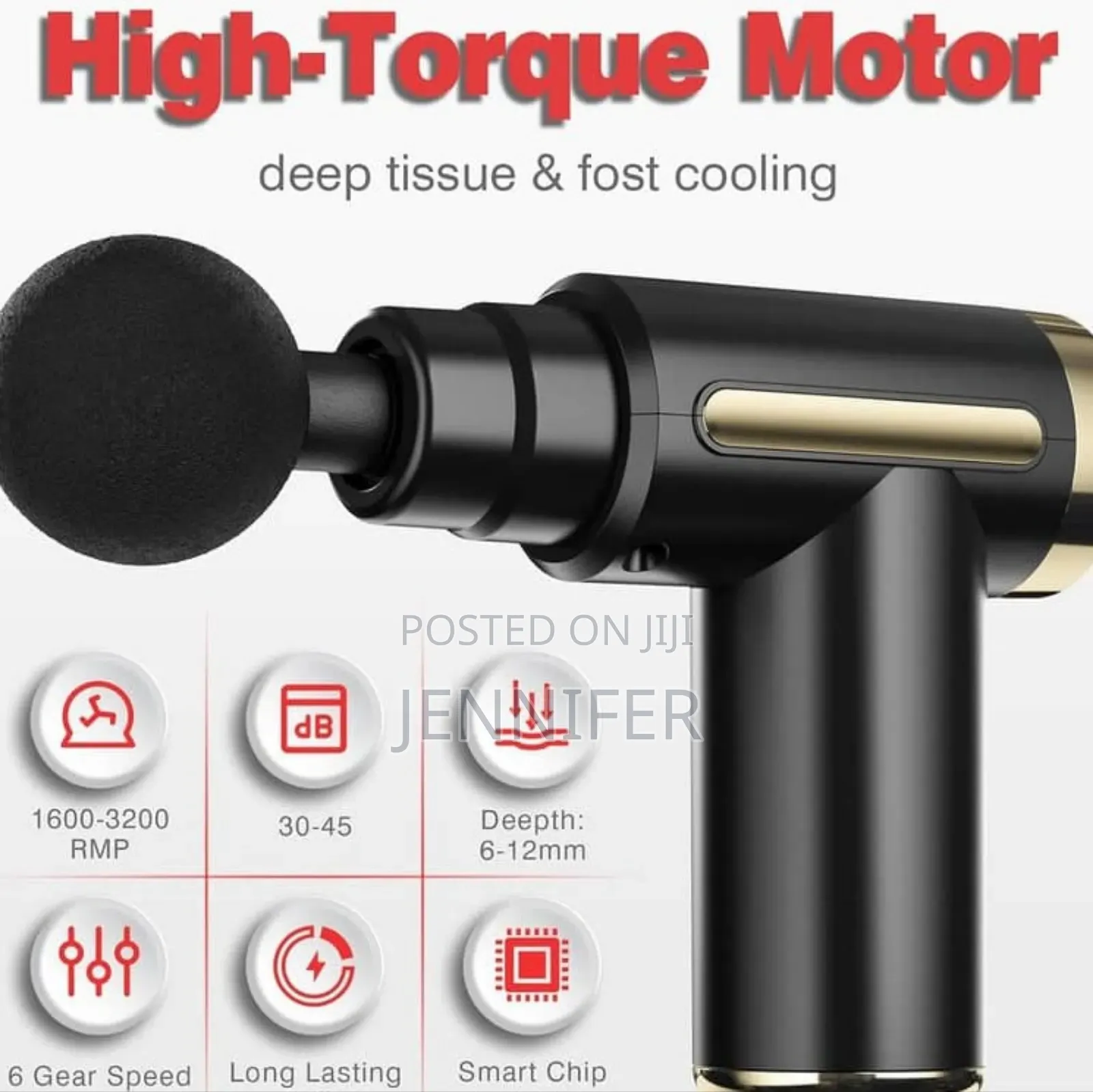 Massage Gun, 6-Speed Muscle Percussion Massager