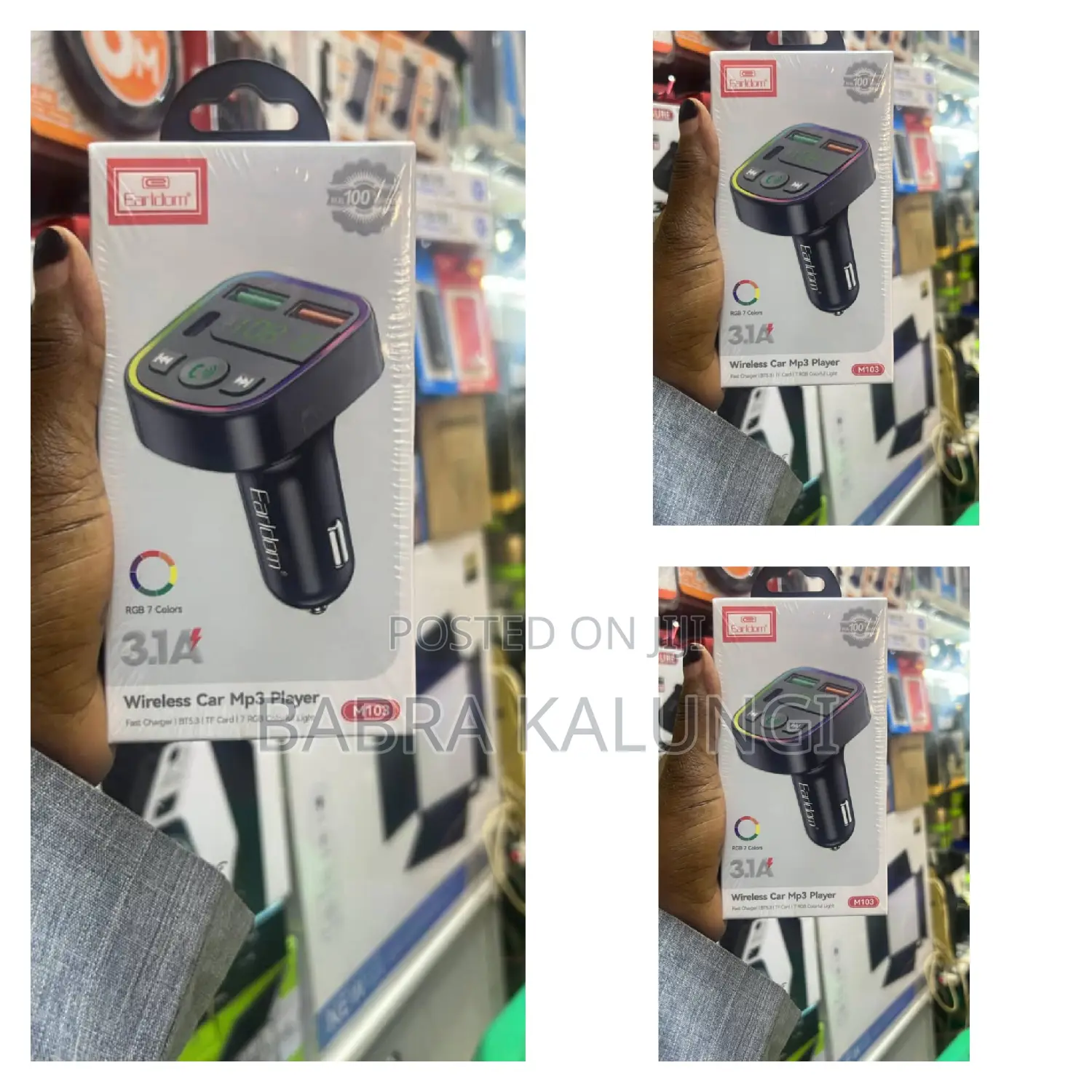 Earldom Wireless Car Mp3 Player/Car Charger