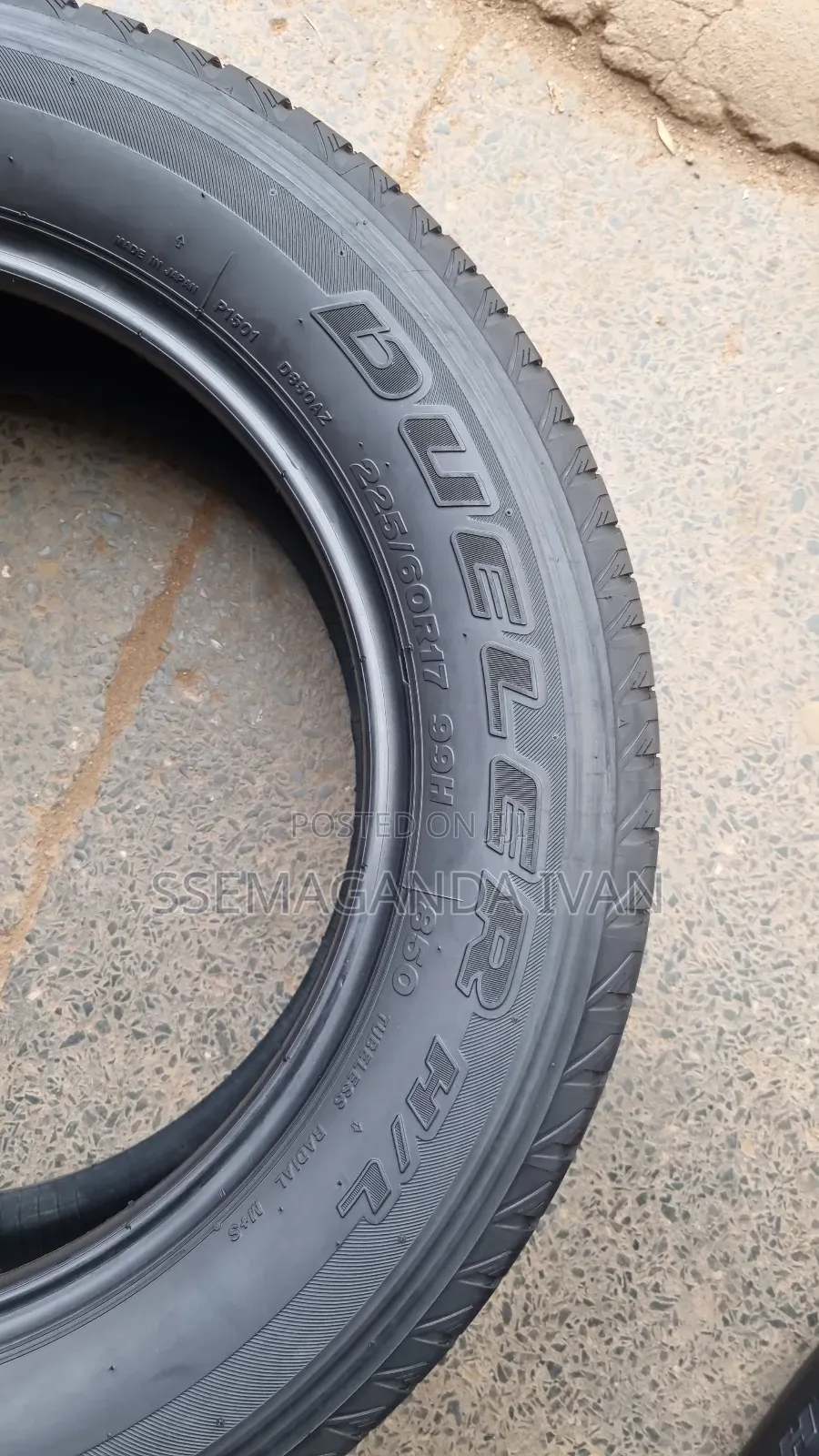 225/60r17 Bridgestone Dueller Foreign Used