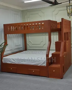Double Wooden Children's Beds