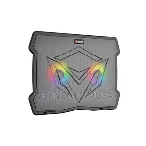 Pc Stand Cooler Pad - Quiet Adjustable RGB Laptop Cooler