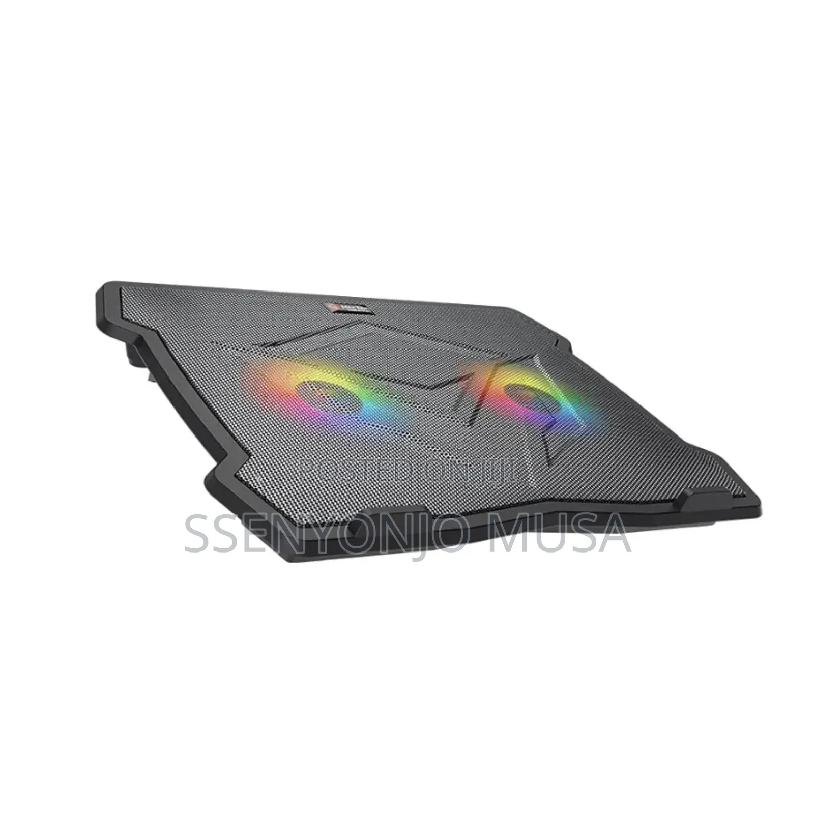 Pc Stand Cooler Pad - Quiet Adjustable RGB Laptop Cooler