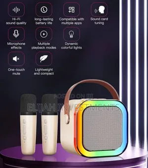 Portable Wireless Karaoke Machine With 6 Voice Effects