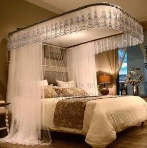 Rail Mosquito Net , U-Shaped Rail Bed Curtains 5by6 6by6