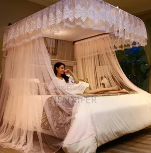 Rail Mosquito Net , U-Shaped Rail Bed Curtains 5by6 6by6