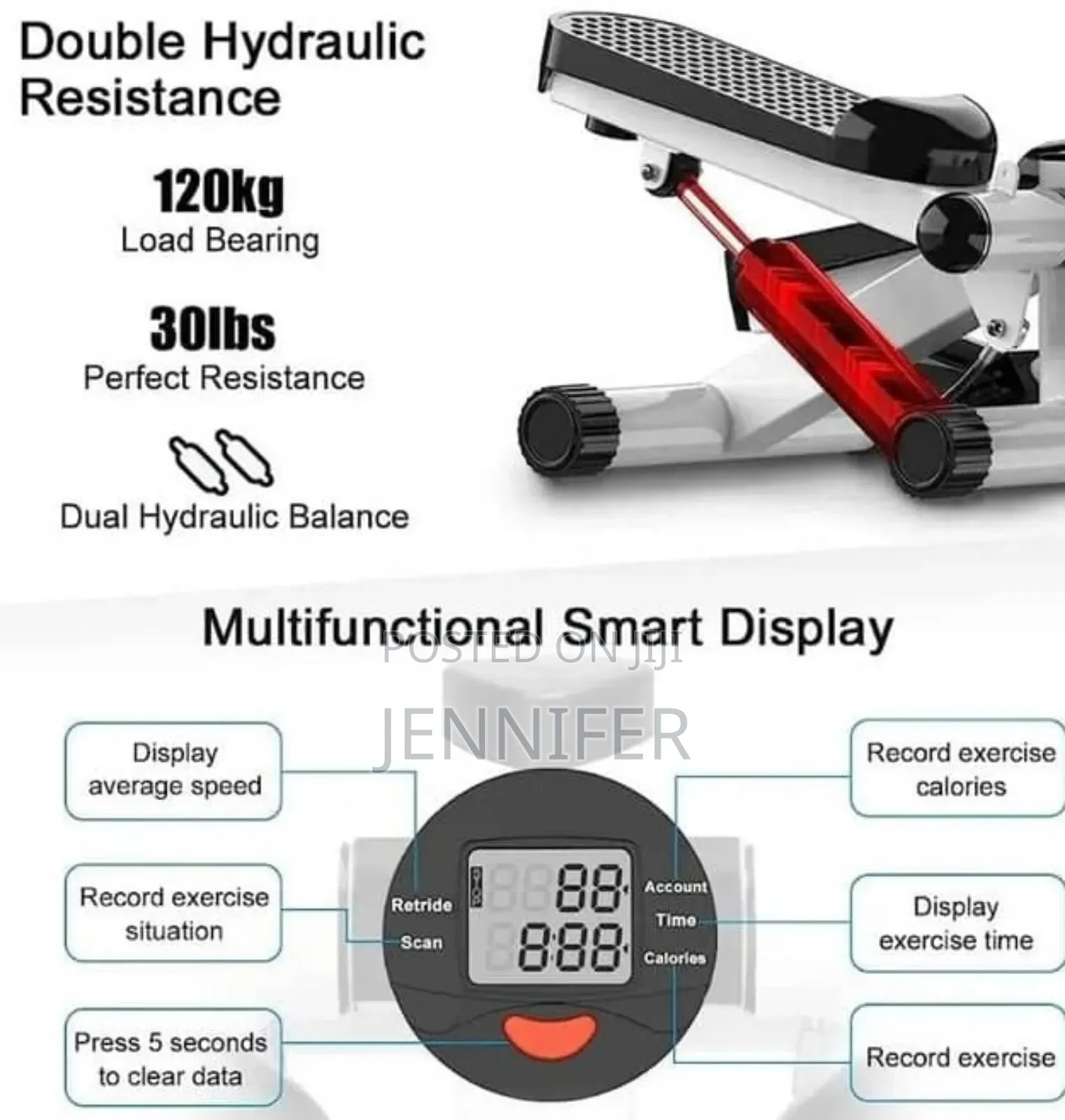 Sunny Health Fitness Mini Stepper for Exercise