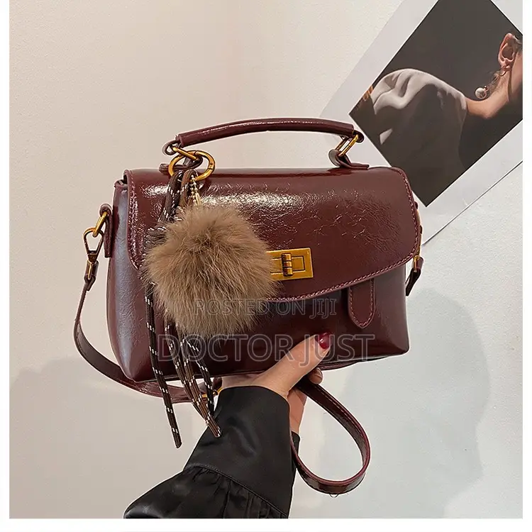 Pute Leather Portable Square Bag
