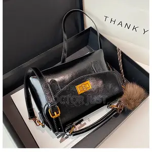 Pute Leather Portable Square Bag
