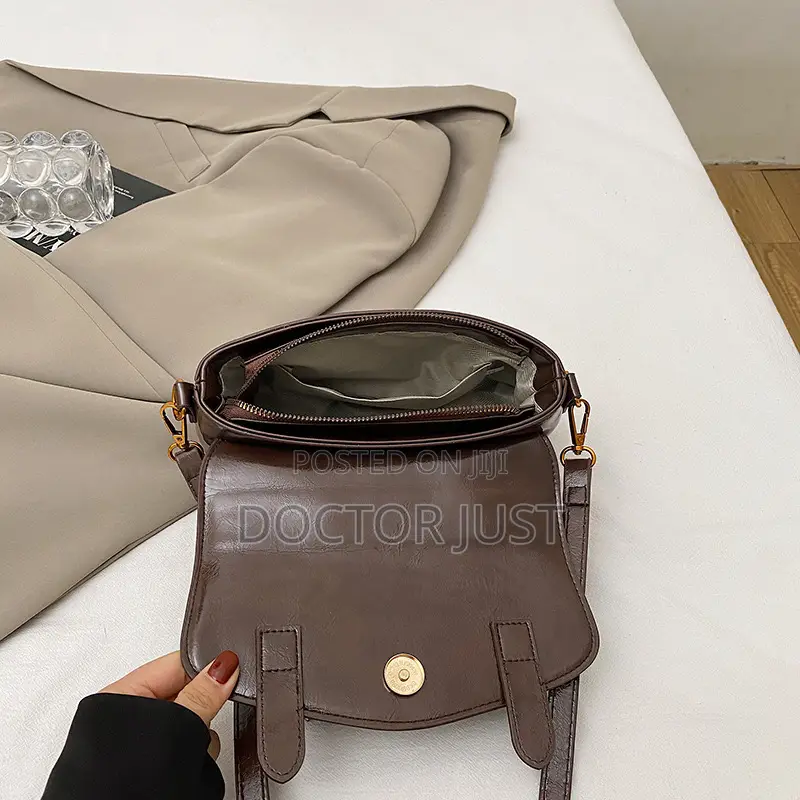 Pute Leather Portable Square Bag