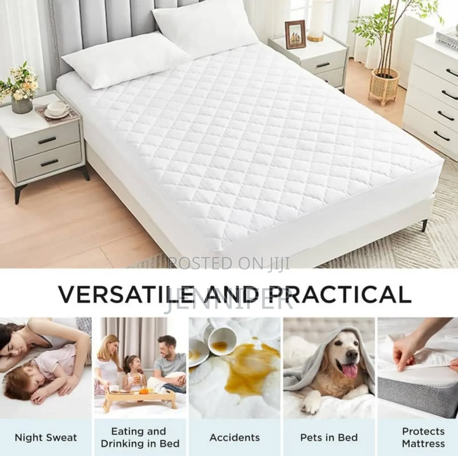 New Waterproof Mattress Protector-Mult Colour