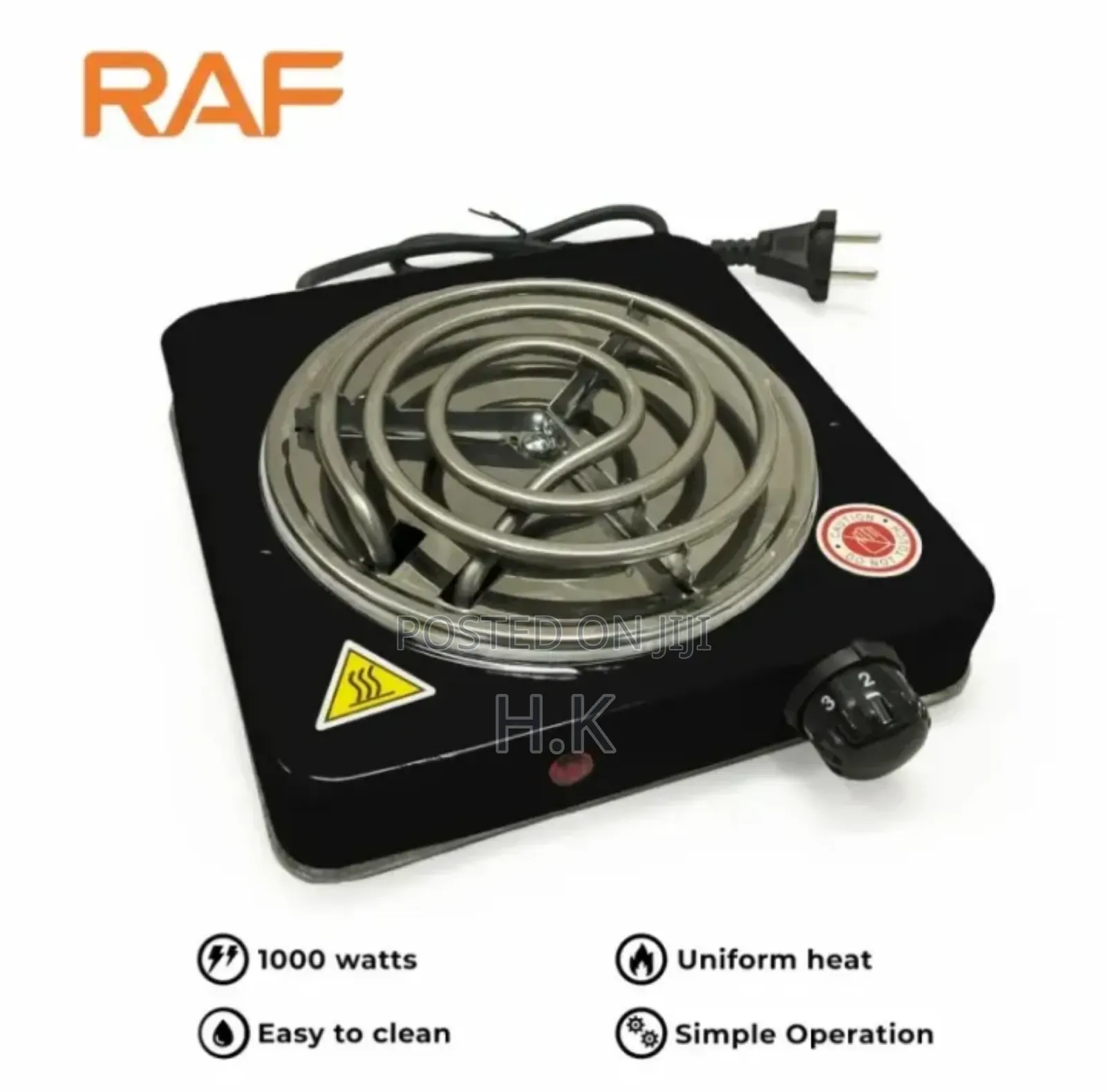 Raf Electric Stove Hot Plate Cooker, Model R.8010bb.