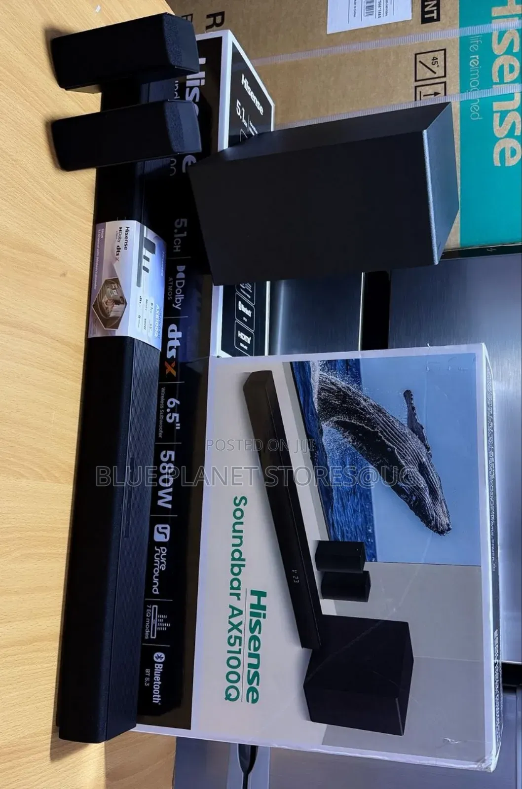 Hisense 5.1ch Dolby Atmos Soundbars \\ 580w \\ Ax5100q