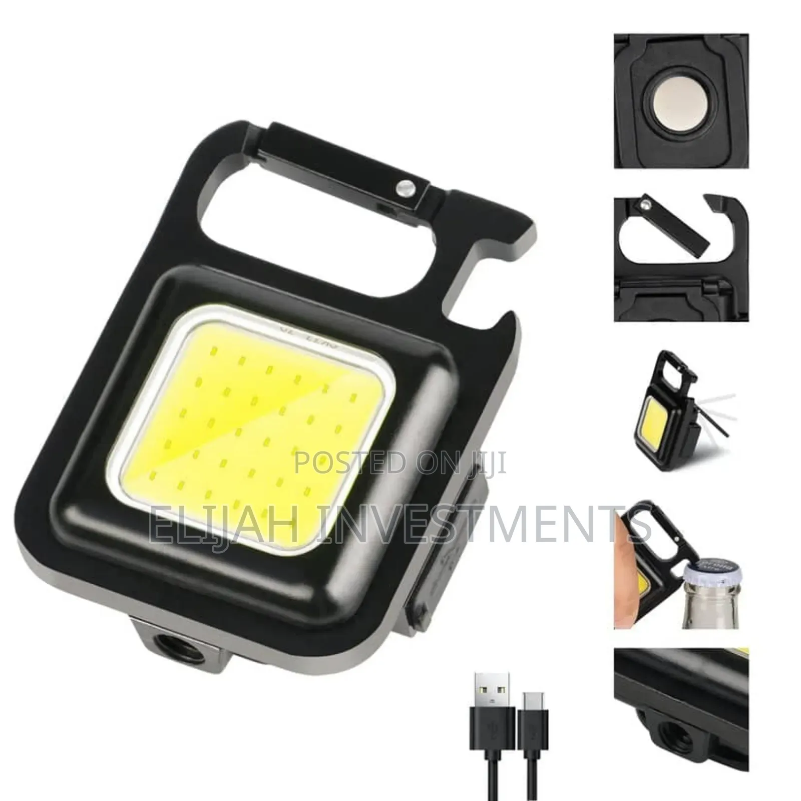 Cob Small Flashlights 500 Lumens Bright Rechargeable