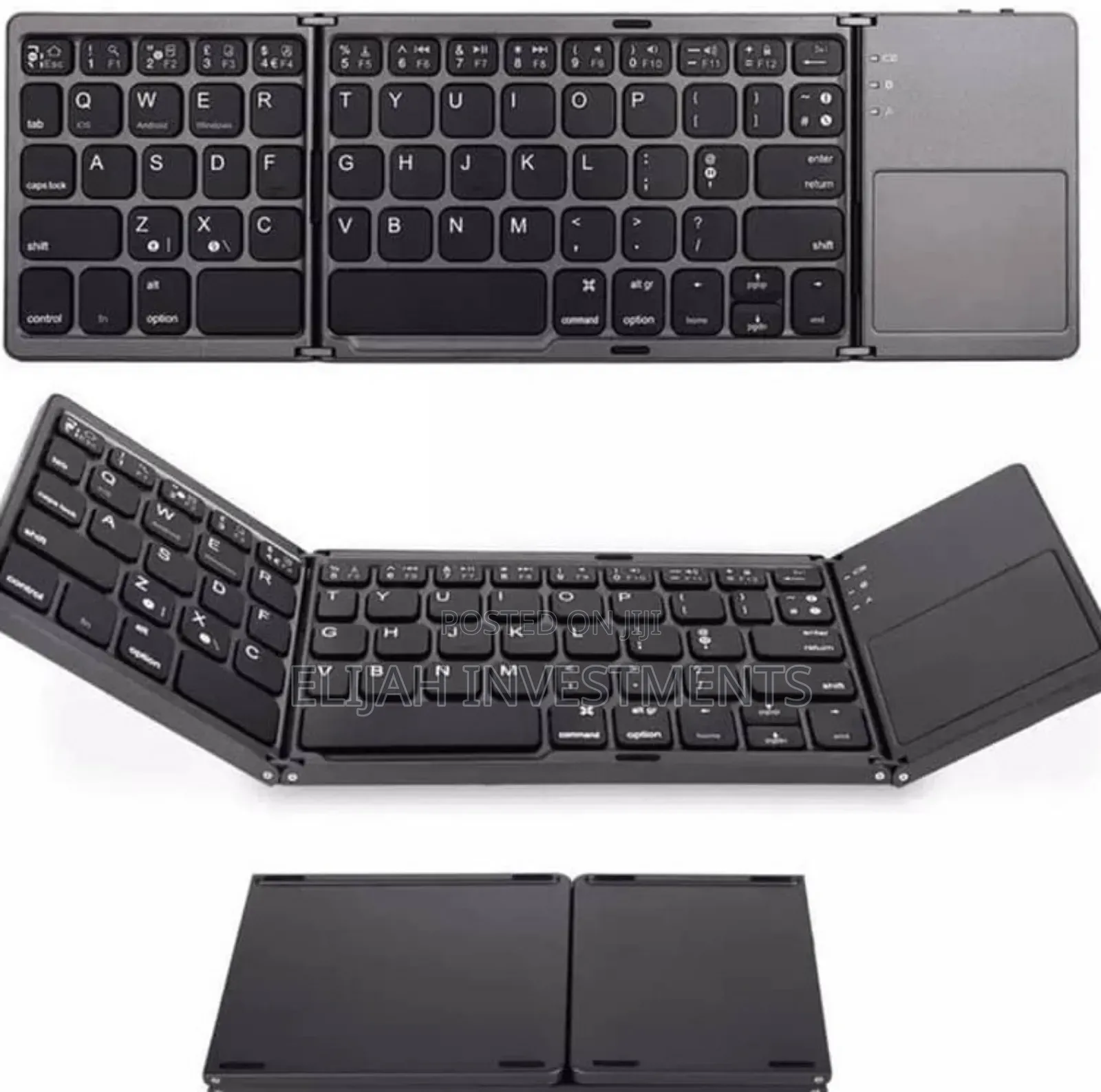 Foldable Wireless Bluetooth Keyboard With Touchpad