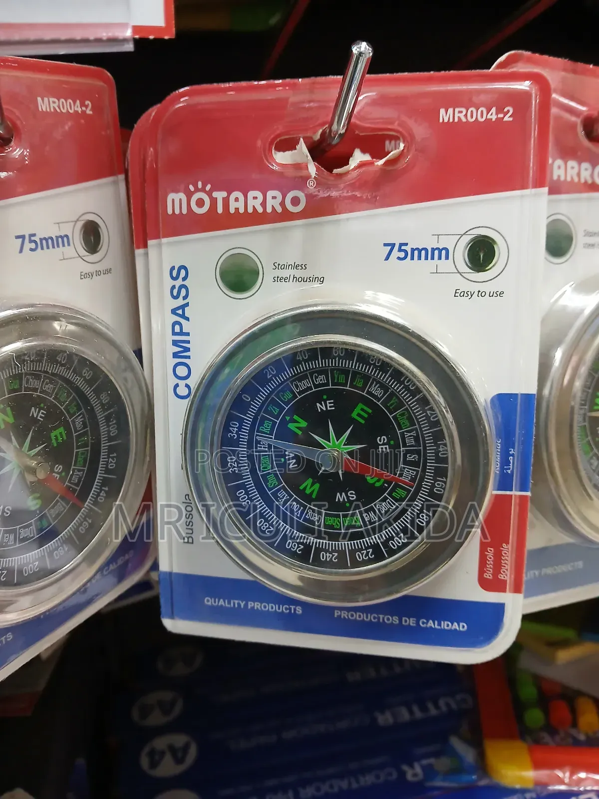 Motaro Navigation Outdoor Stainless Steel Housing Compass