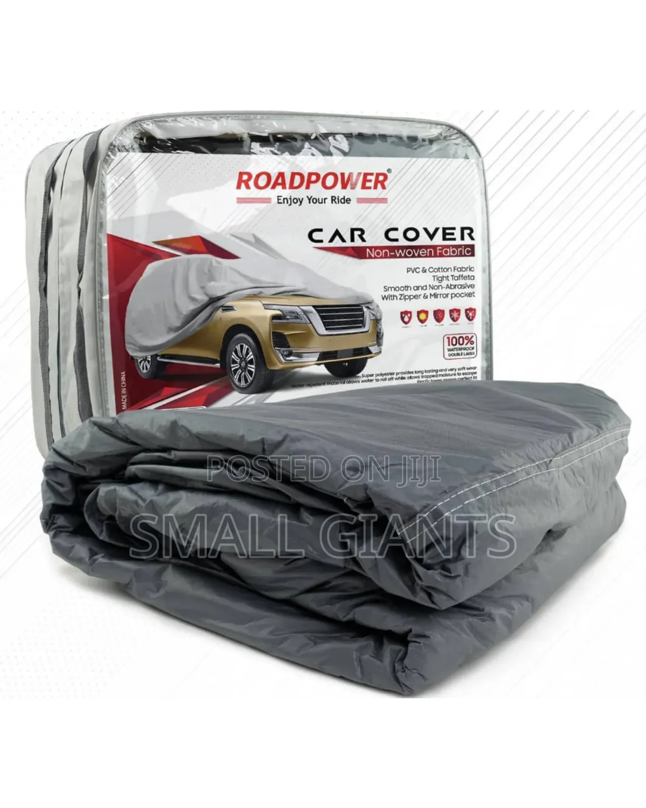 Roadpower Zipper Car Cover With Mirror Pocket