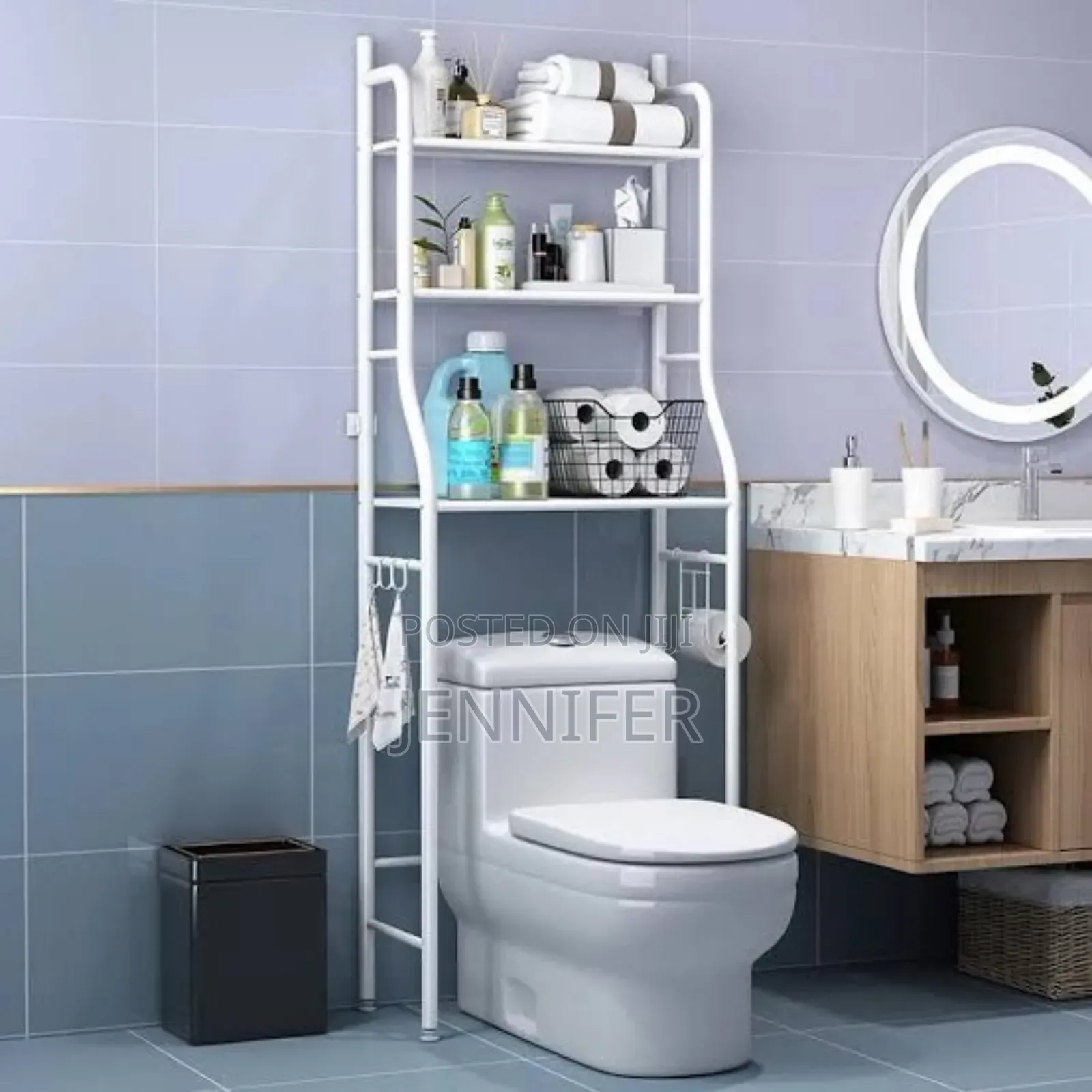 Toilet Rack White Color