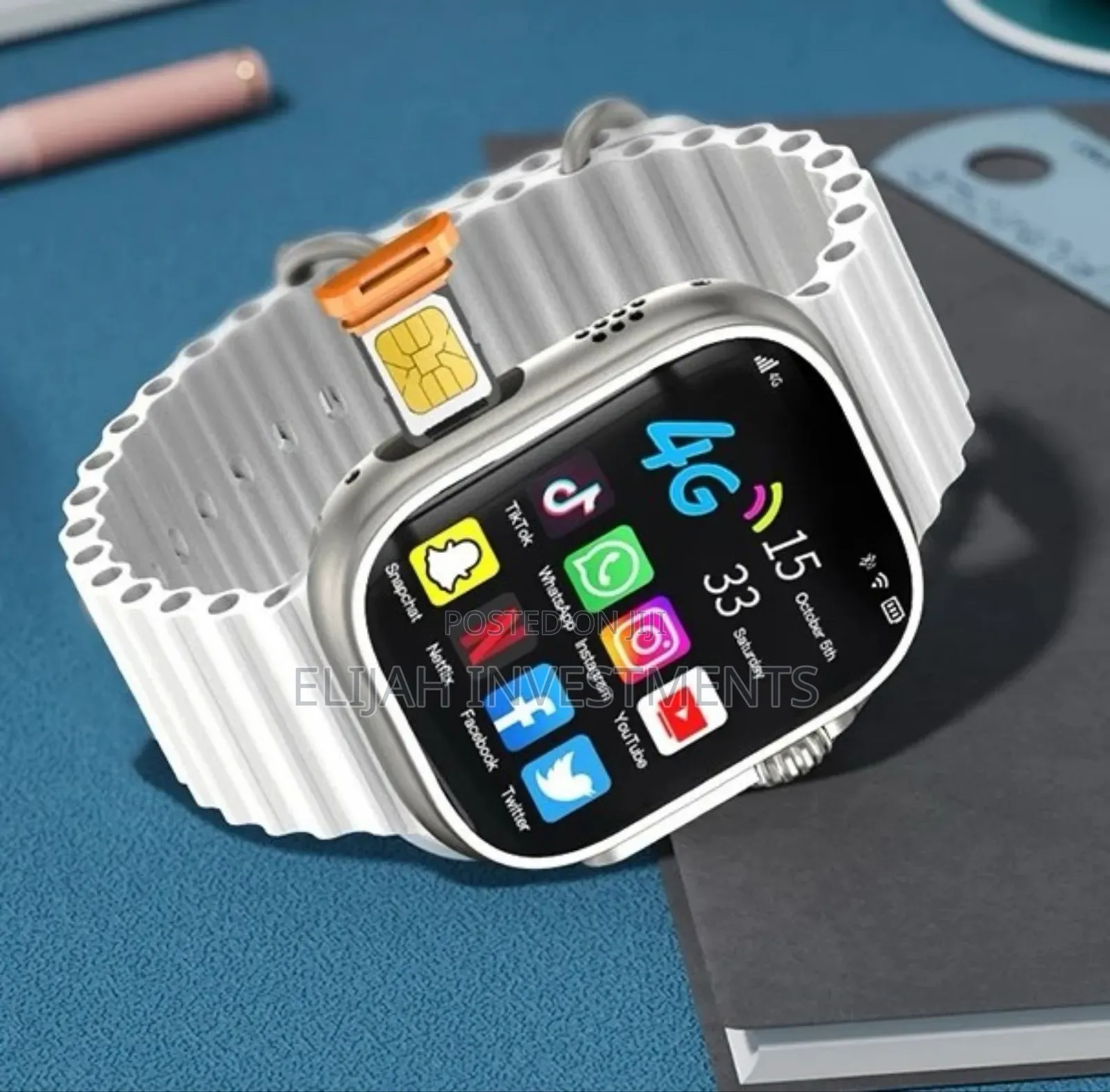 Simcard 4g Smartwatch 2.0 Inch Screen Hd Wifi With GPS