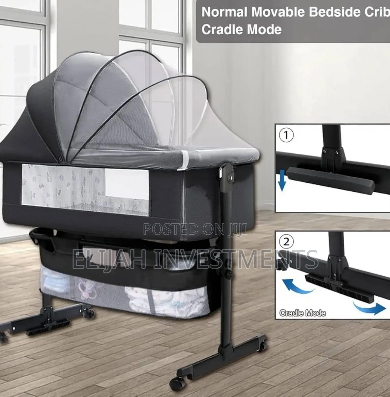 3in1 Bassinet Baby Bed Side Sleeper