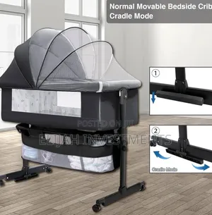 3in1 Bassinet Baby Bed Side Sleeper