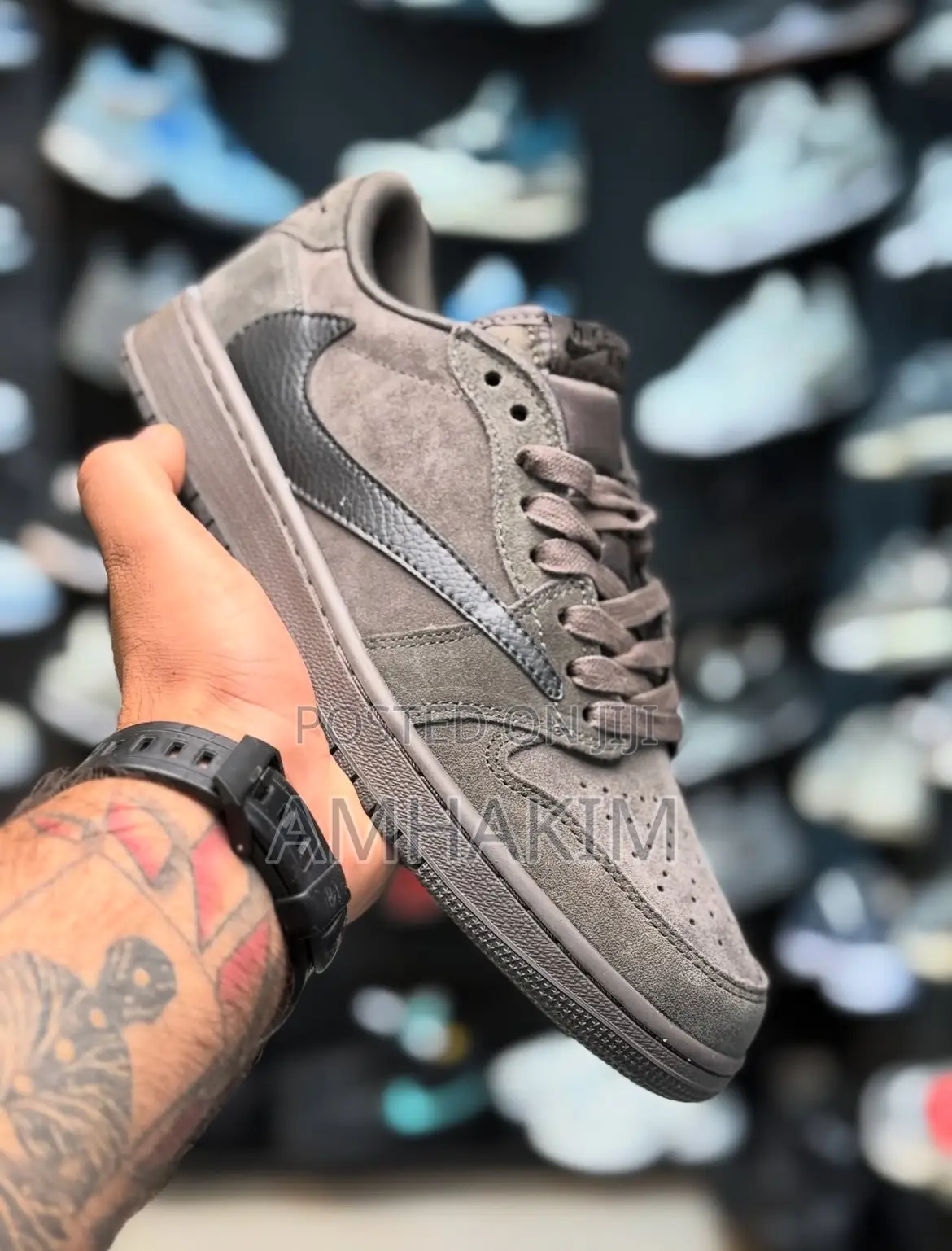 New Nike Air Jordan 1 Low X Travisscott Velvet Brown Stocked