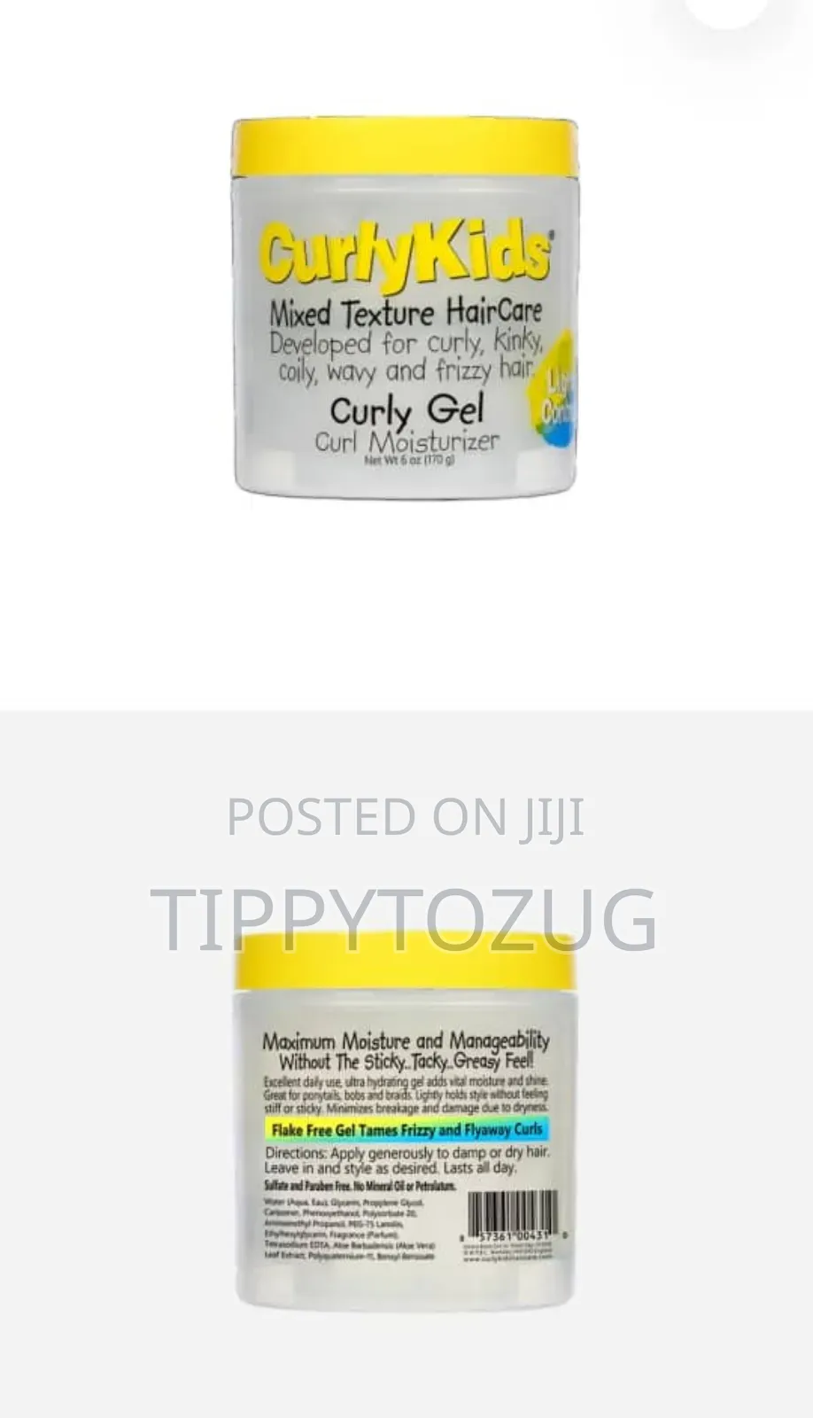 Curlykids Hair Styling Gel for Babies and Kids