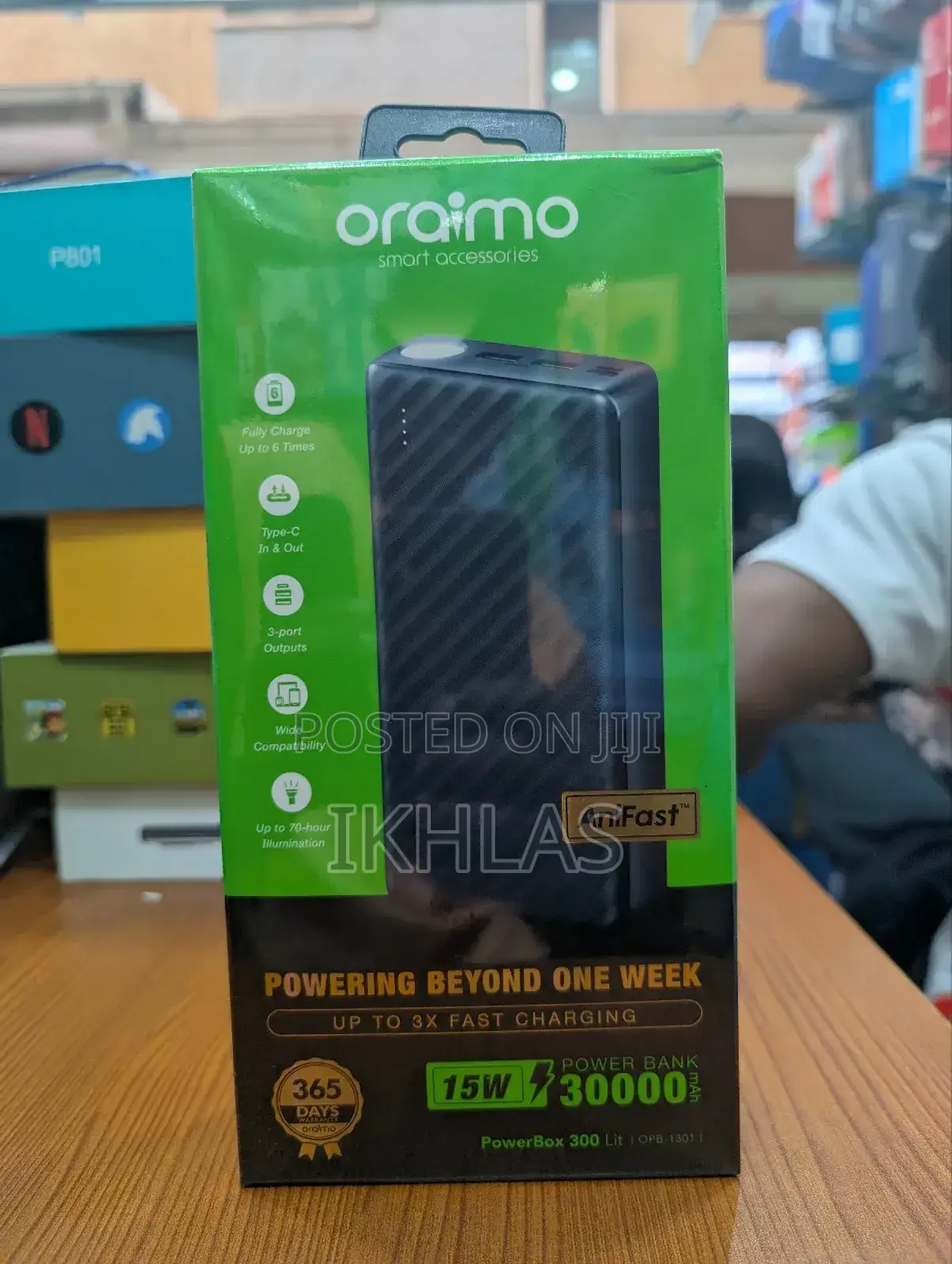 Power Box300 30000mah Powerbank Type C to Type C Output