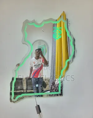 Map of Uganda and Africa