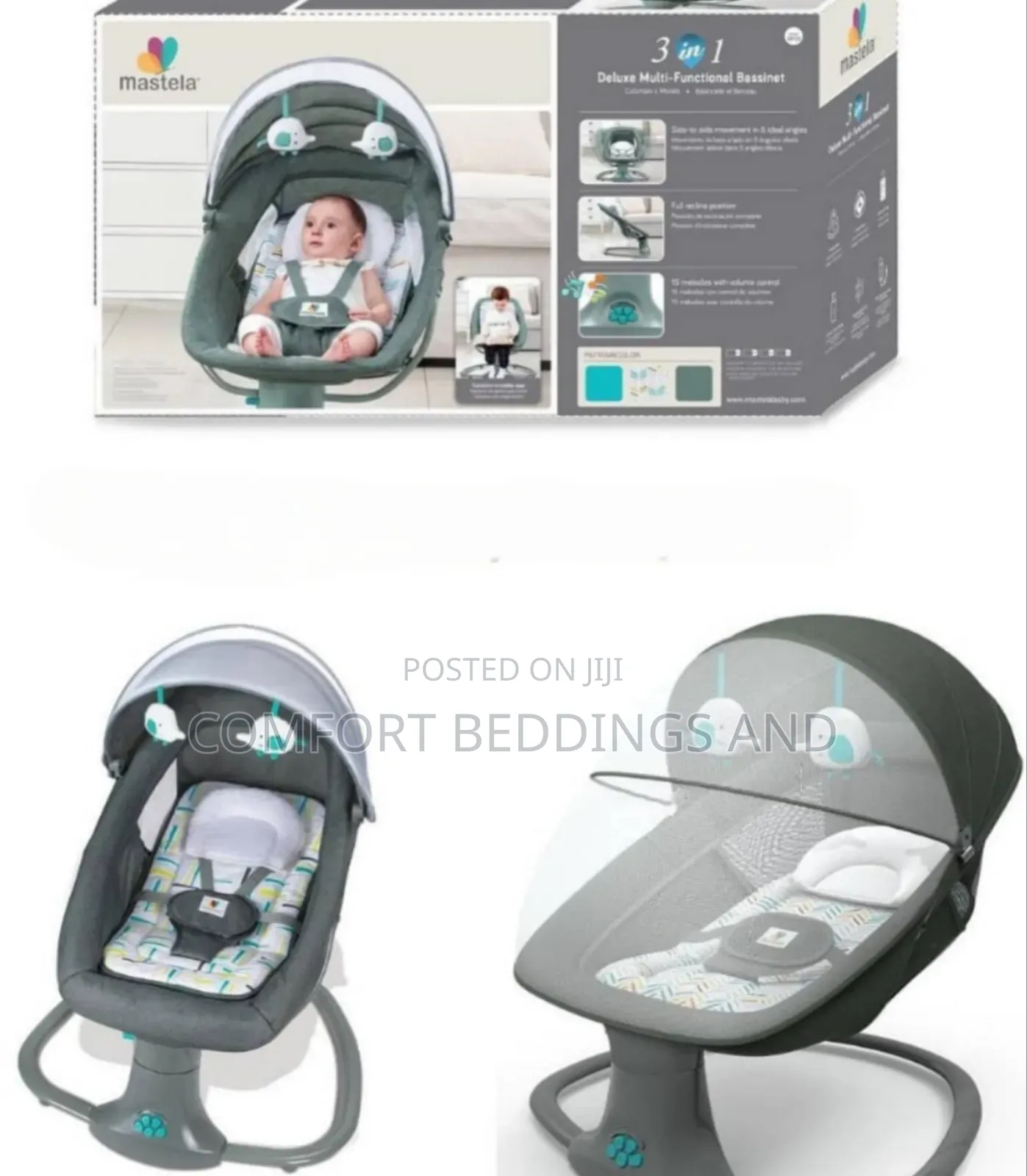 3 In 1 Baby Electric Swing With Music