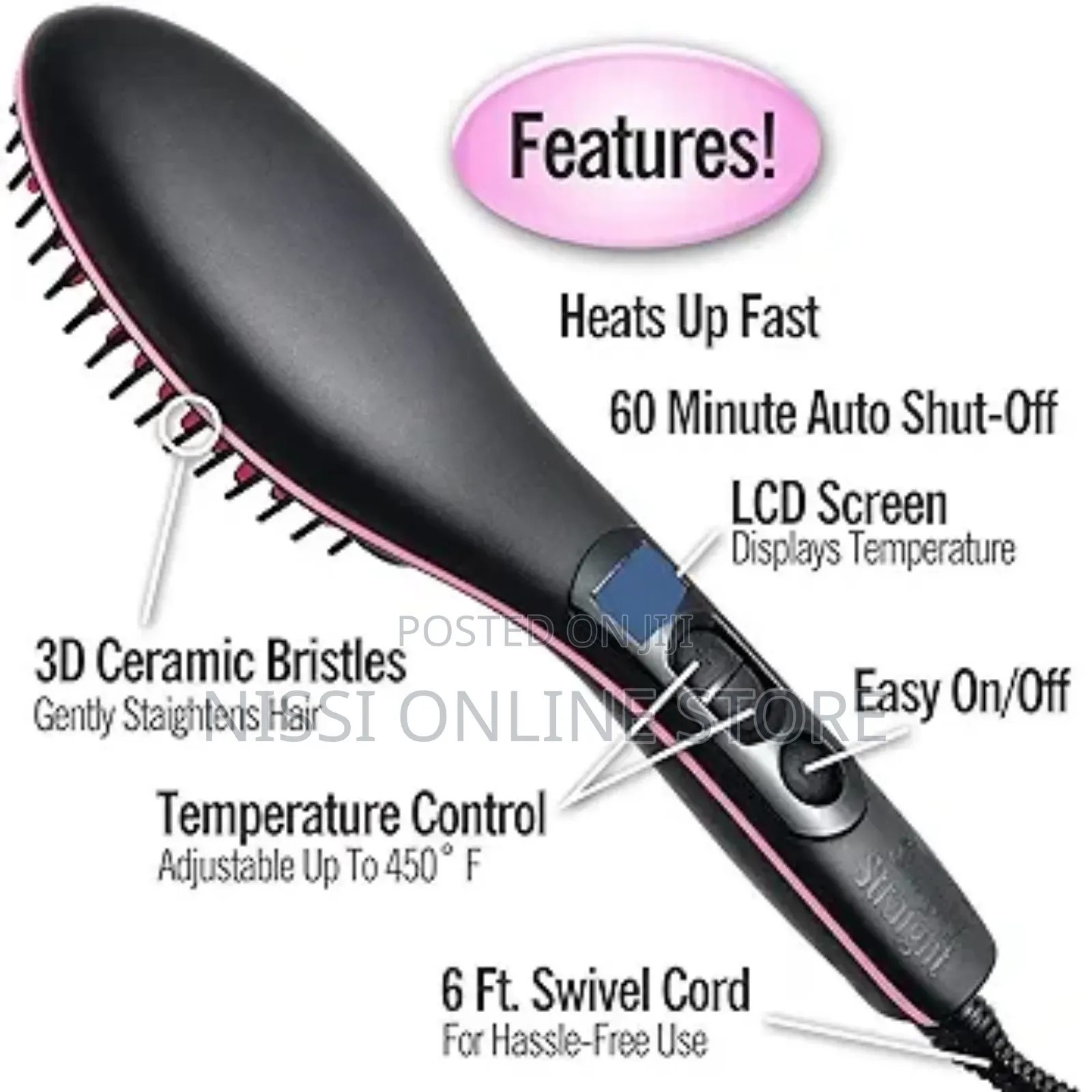 2 in 1 Professional Electric Hair Straightener