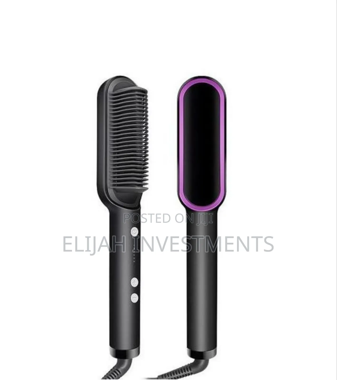 2-in-1 Electric Hair Straightener,Cutler PTC Heating Brush