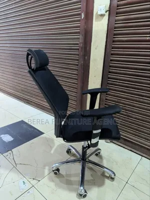 Office Chair With Adjustable Armrests, Height, and Headrest