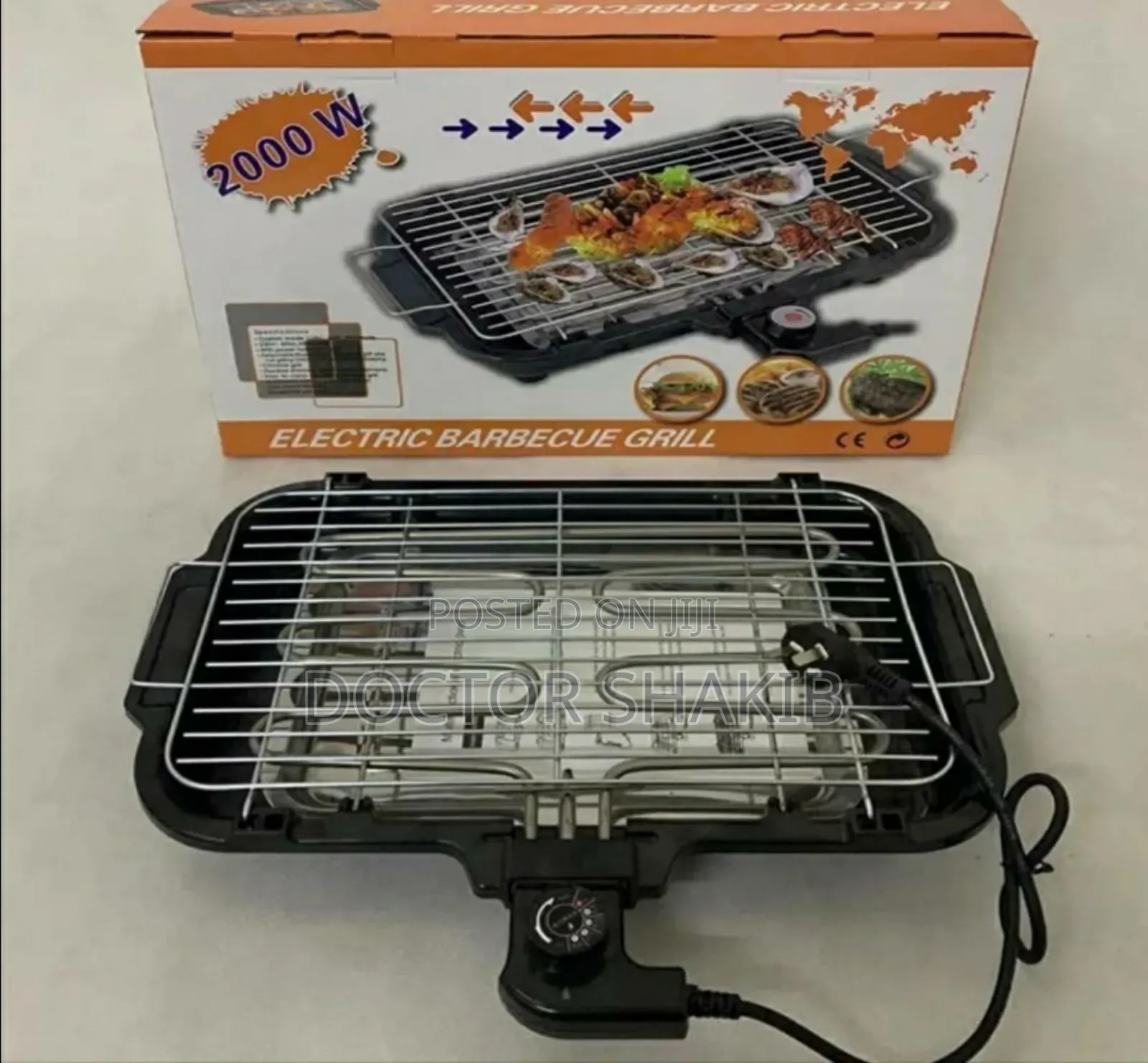 Stainlee Steel Detachable Non Sticky Electric Barbecue Grill