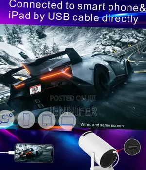 New Smart Android Home Theatre Projector Up to 130inch