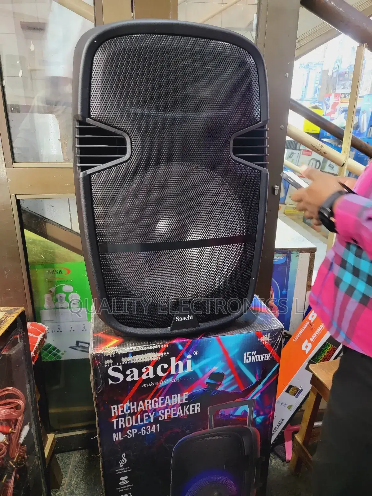 Saachi Nl6341 Rechargeable Trolley Speakers