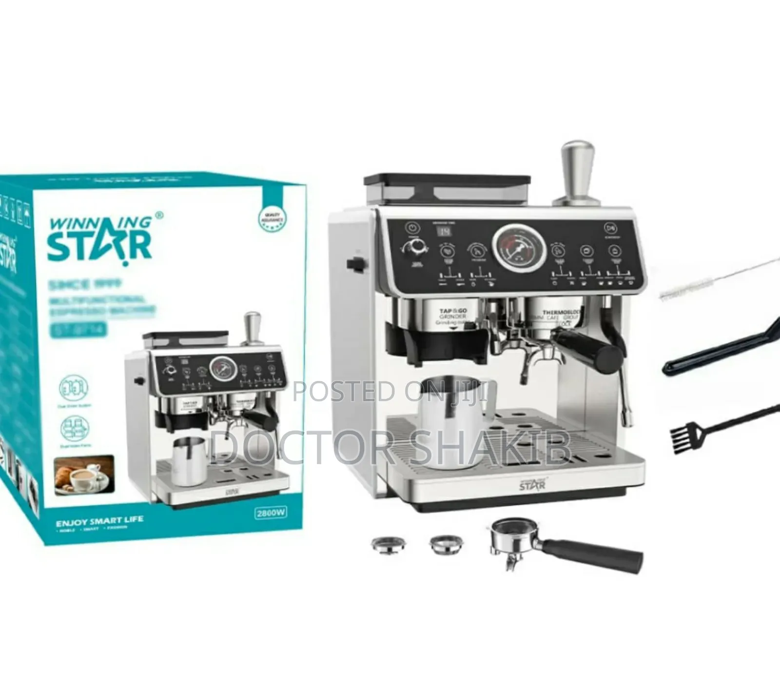 Newwinningstar St-9714 Espresso Coffee Machine With Grinder.