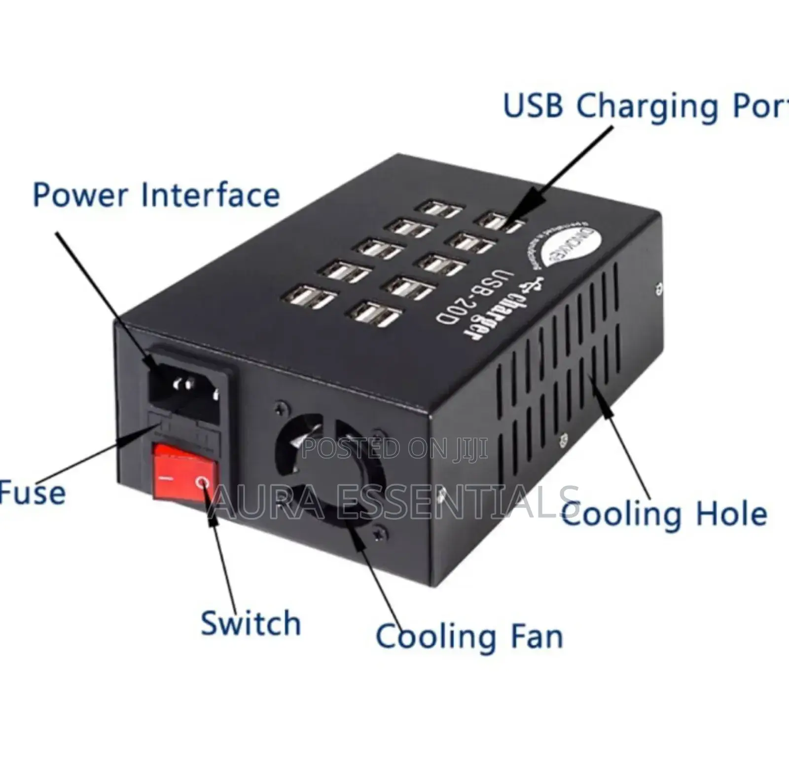 Usb-20d 20-Port Usb Charging Station