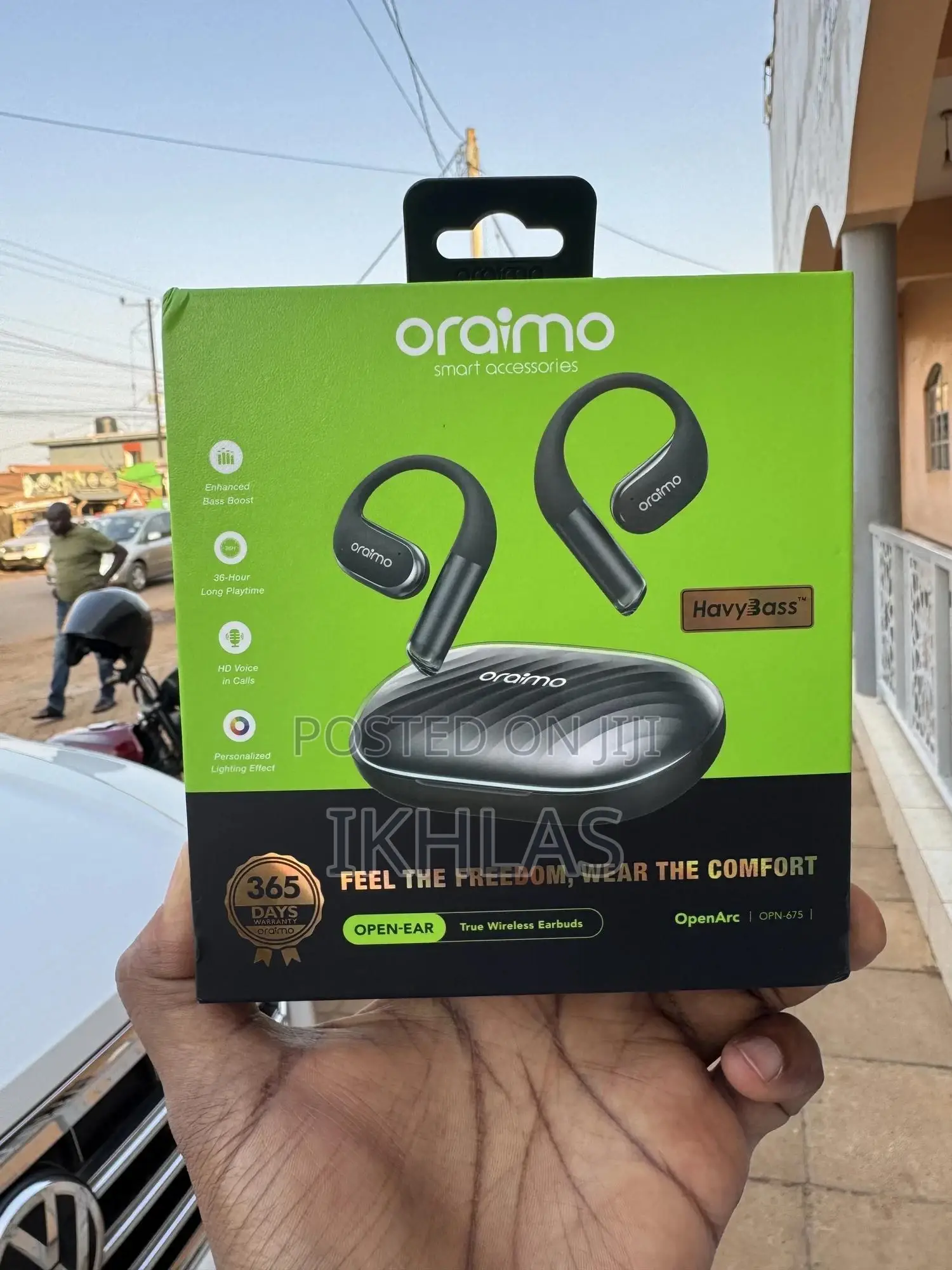 Oraimo Openarc Open-Ear Wireless Earphones With 36hr Battery