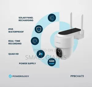 Powerology Solar Pan Tilt Outdoor Camera