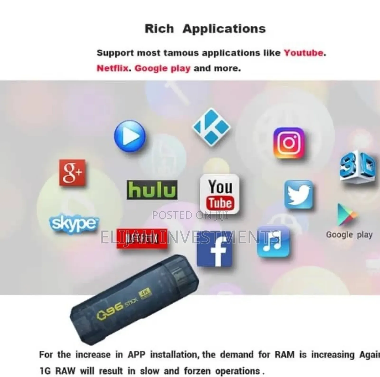 Android Tv Stick Wifi Supported 16gb