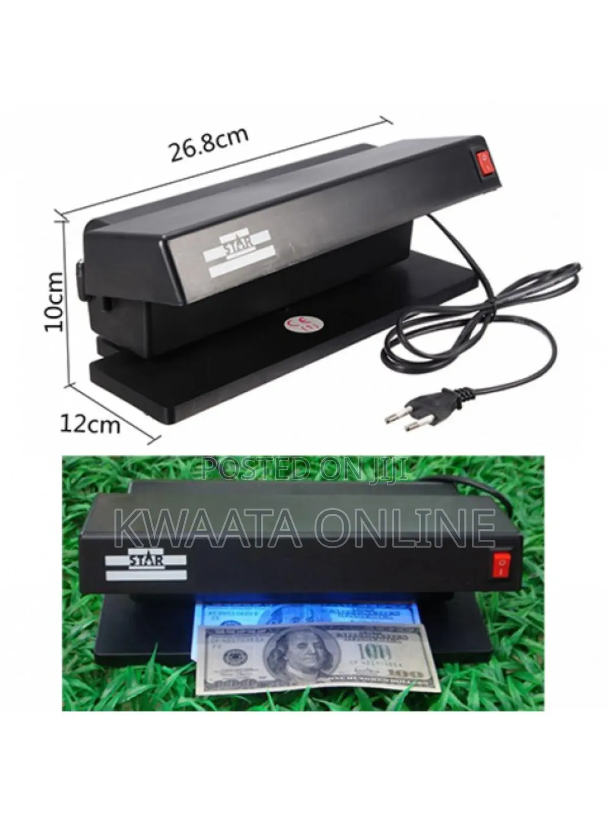 Star Counterfeit Money Detector, Black