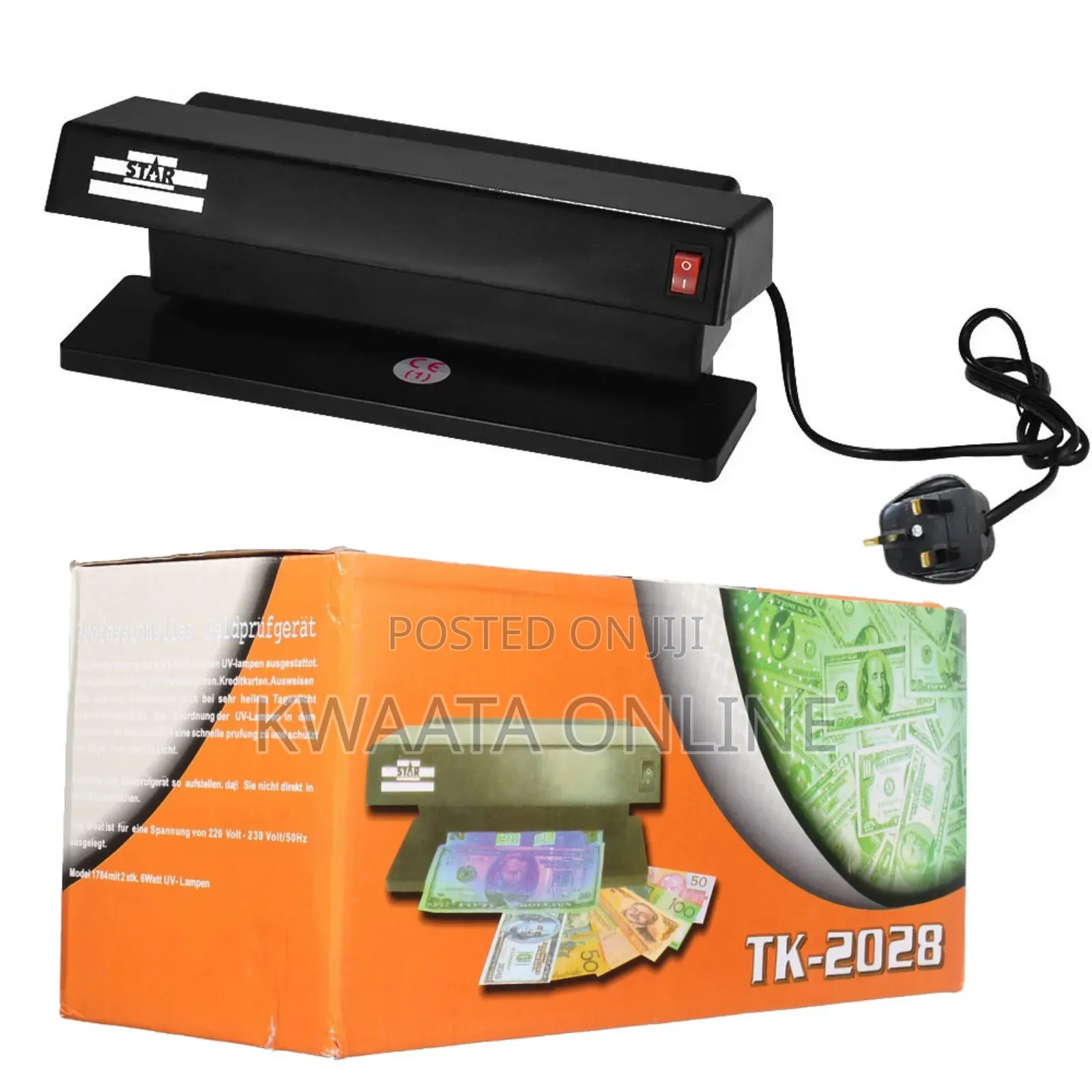 Star Counterfeit Money Detector, Black