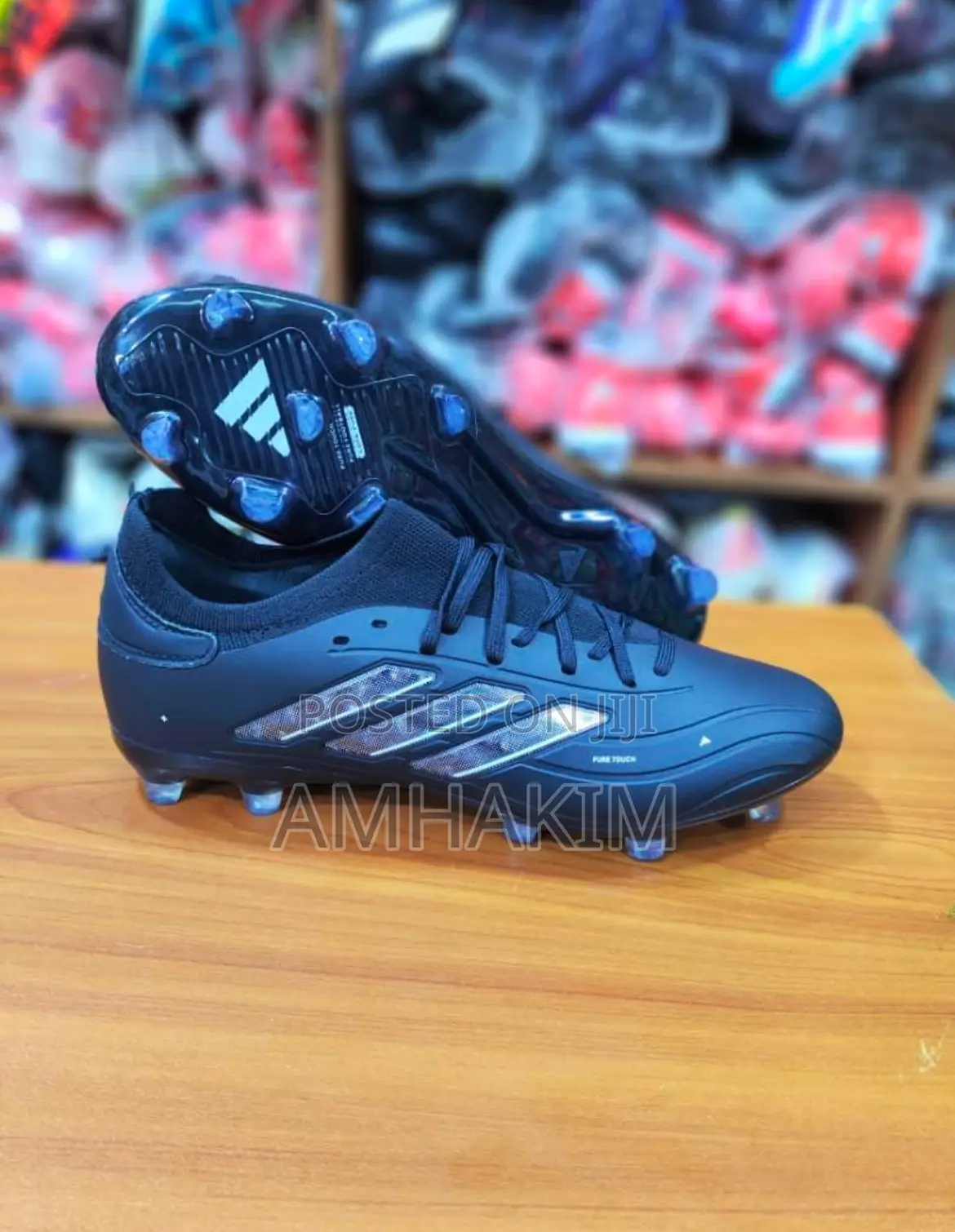 Classic Adidas Copa Pure 2 Fg Black Boots in Stock
