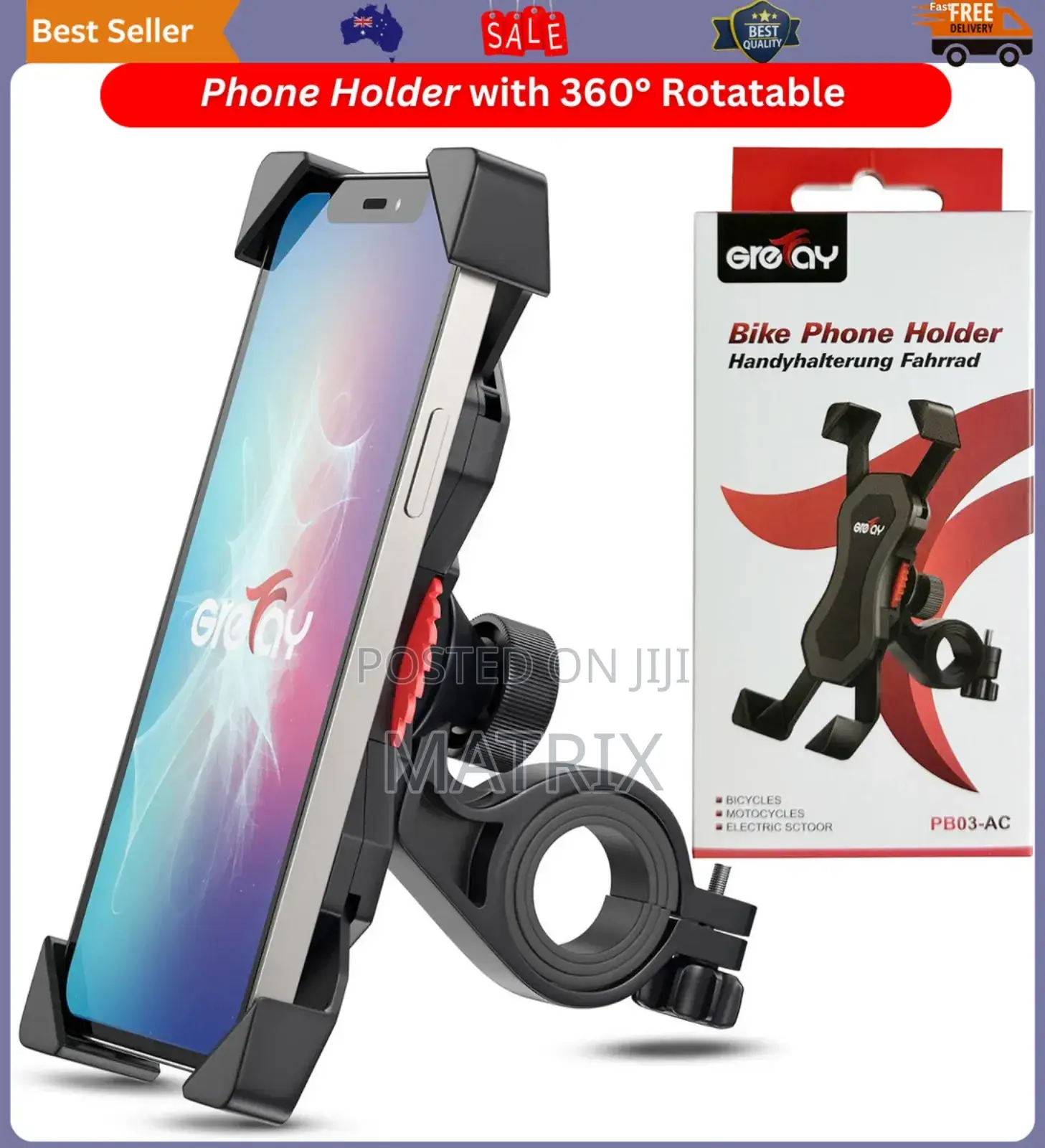 Motorcycle/Bicycle Waterproof Phone Holder