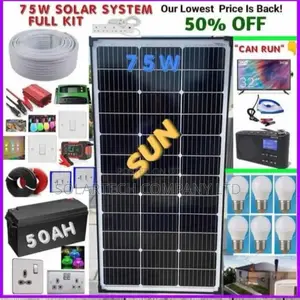 75w Original and Durable Solar System Full Kit Hemk