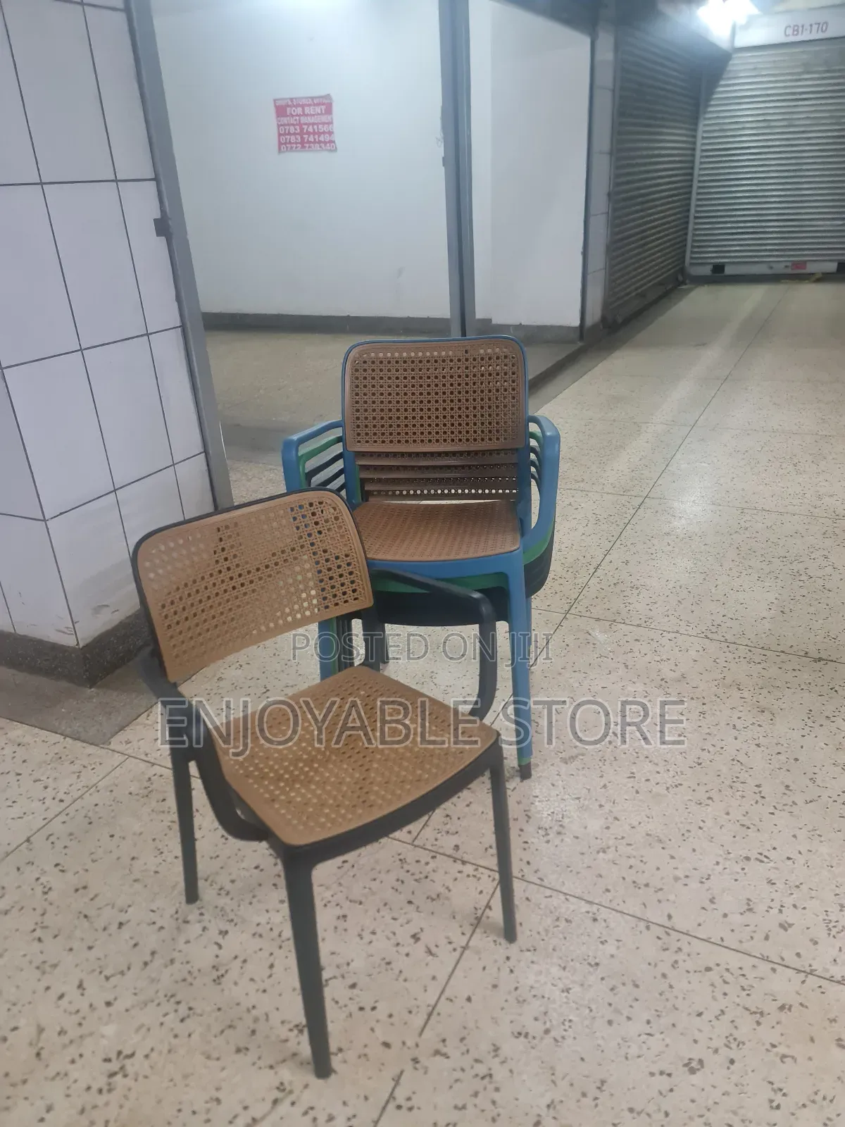 Civilized Plastic Chairs Plastic Chairs Blue Brown Green